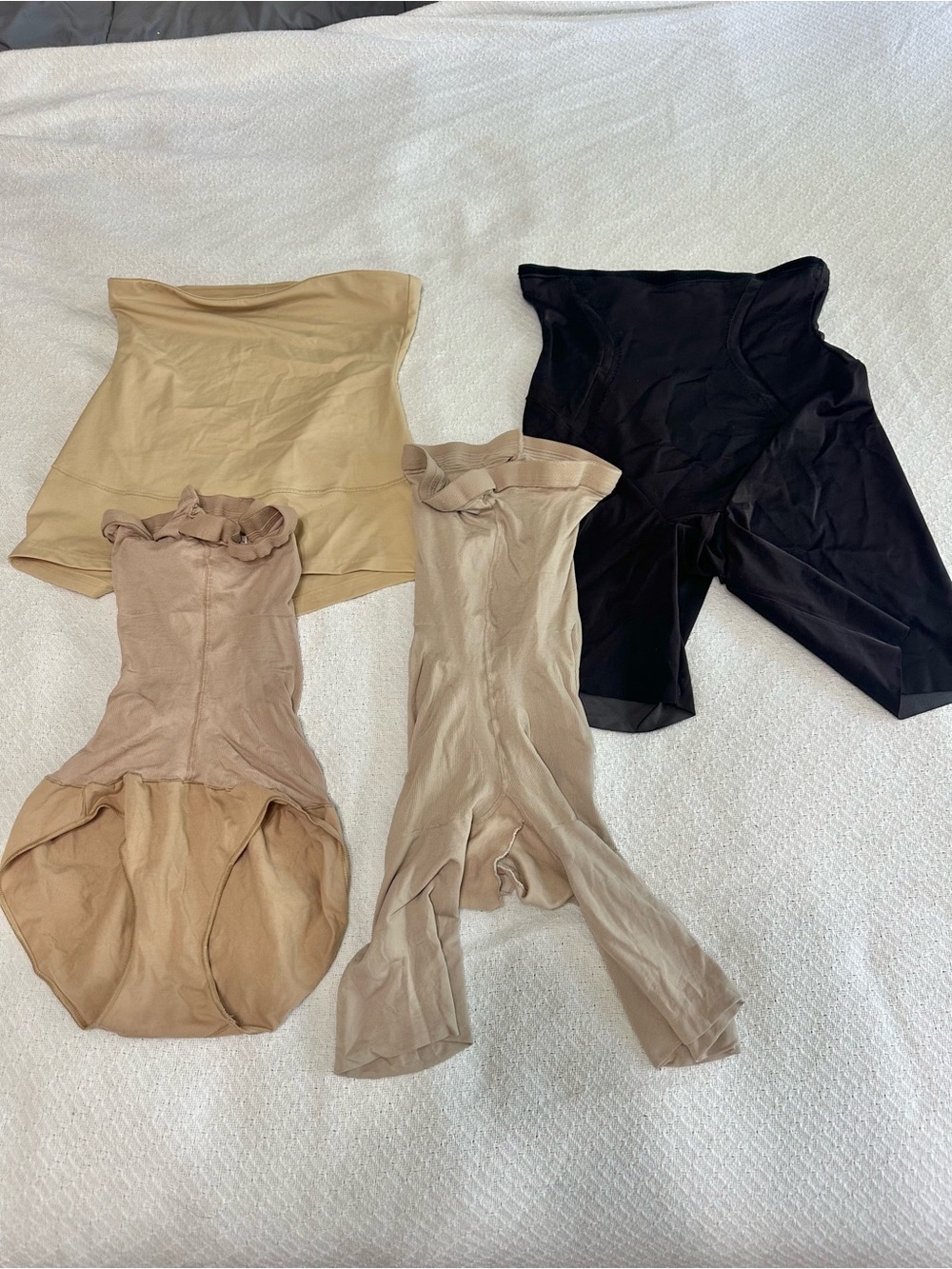 Spanx and Maidenform Women’s High-Waist Shaping Shorts & Shapewear bundle size C